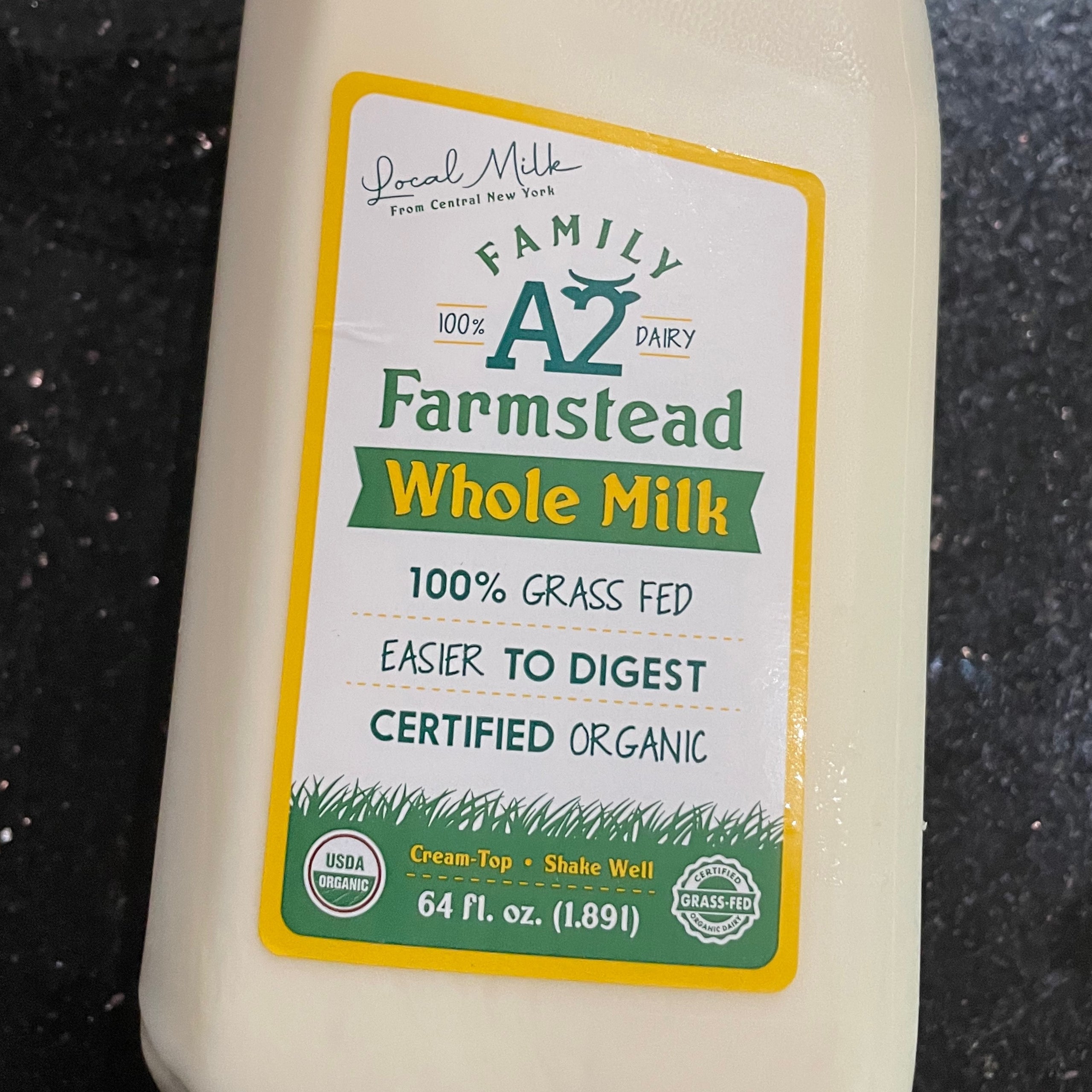 A2 Whole Milk (1/2 gallon) (Regenerative) Mitch's Provisions Lewis & Lafayette